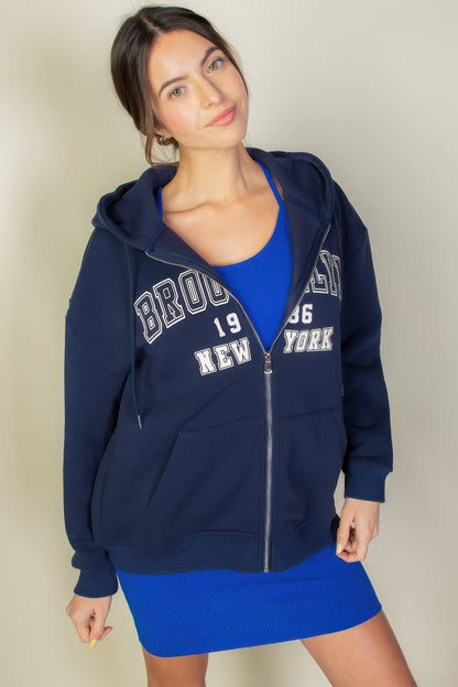 Brooklyn Zipper Up Hoodie - Bejya