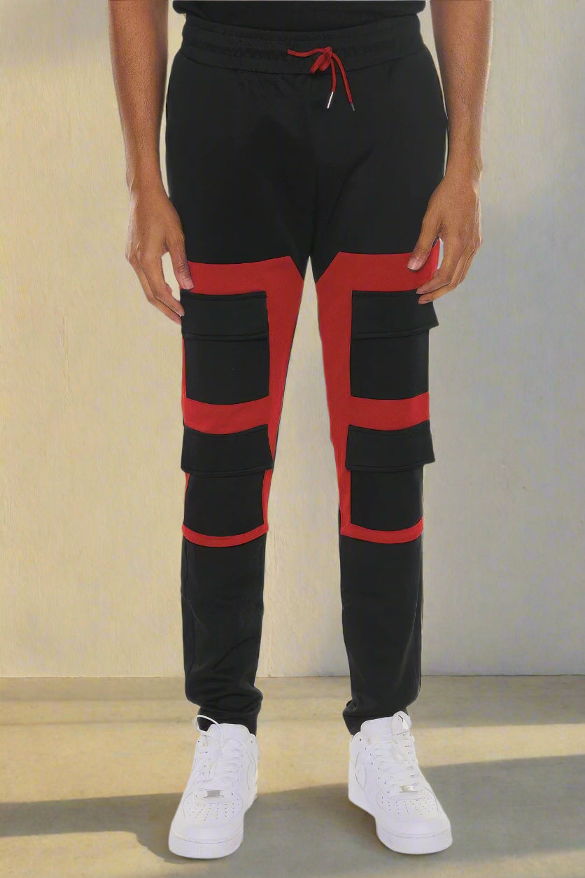 Bejya Sportwear | Block Cargo Track Pants - Bejya