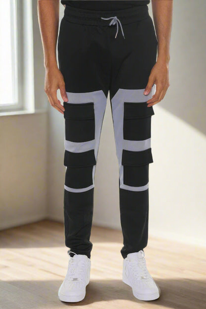 Bejya Sportwear | Block Cargo Track Pants - Bejya