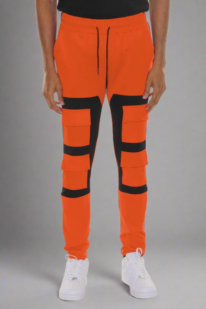 Bejya Sportwear | Block Cargo Track Pants - Bejya