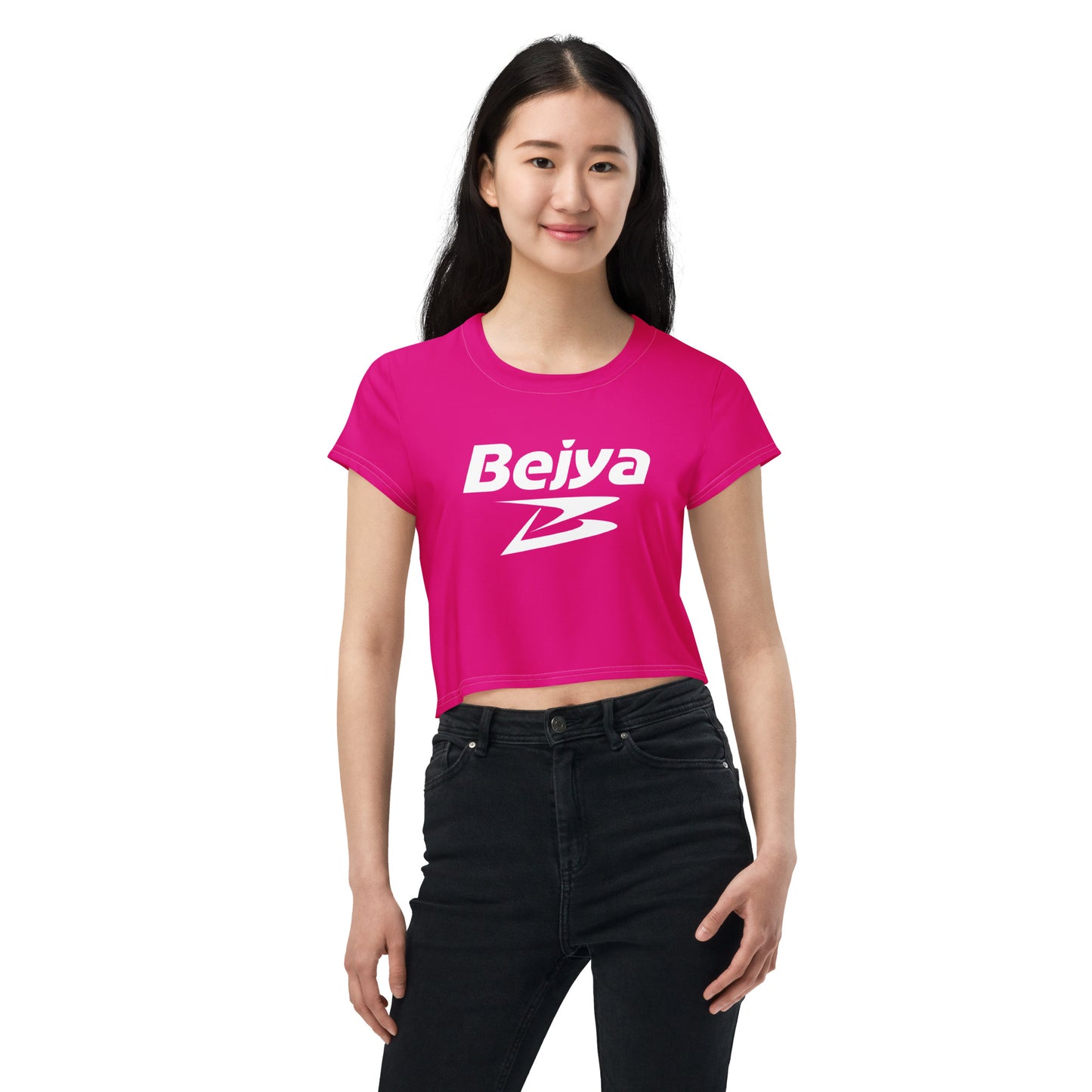 Bejya Sportwear | Crop Tee | Violet Red - Bejya