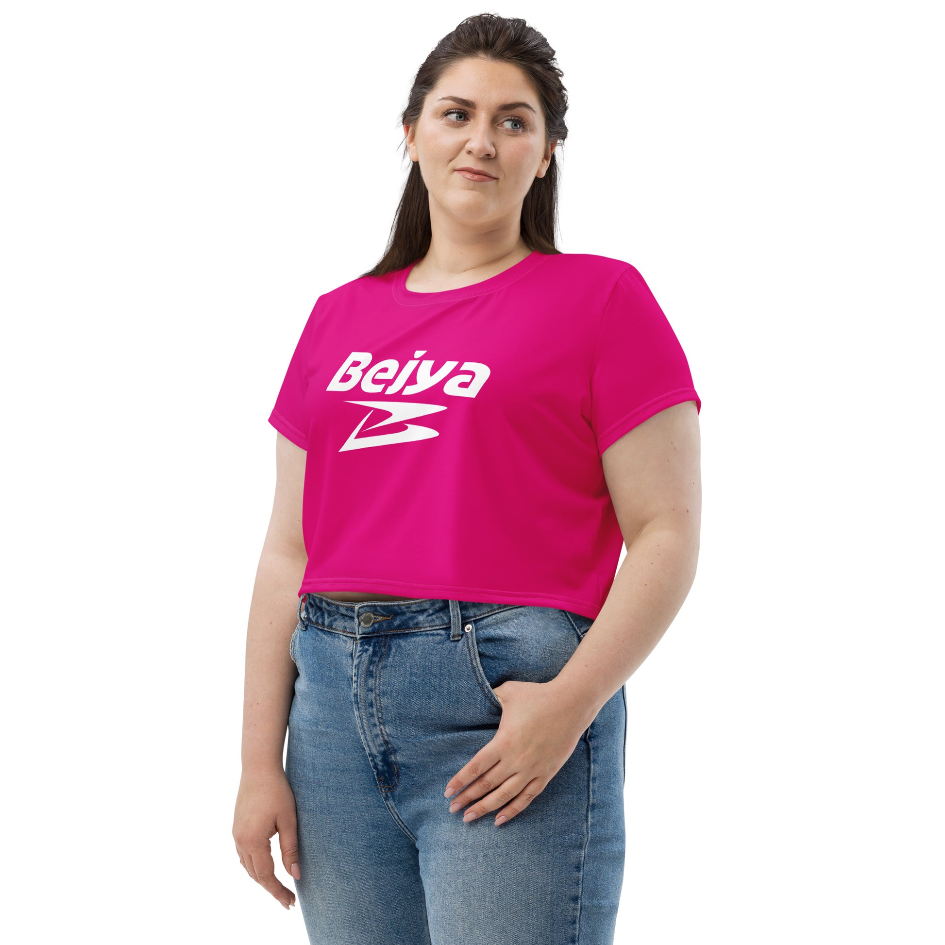 Bejya Sportwear | Crop Tee | Violet Red - Bejya