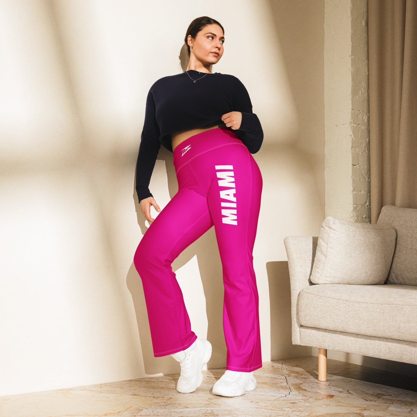 Miami | Flare leggings | Violet Red - Bejya