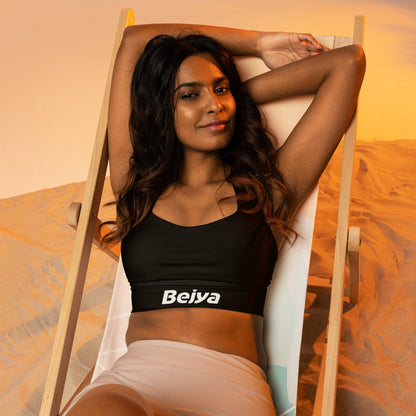 Bejya Sportwear | Longline Sports Bra | Black - Bejya