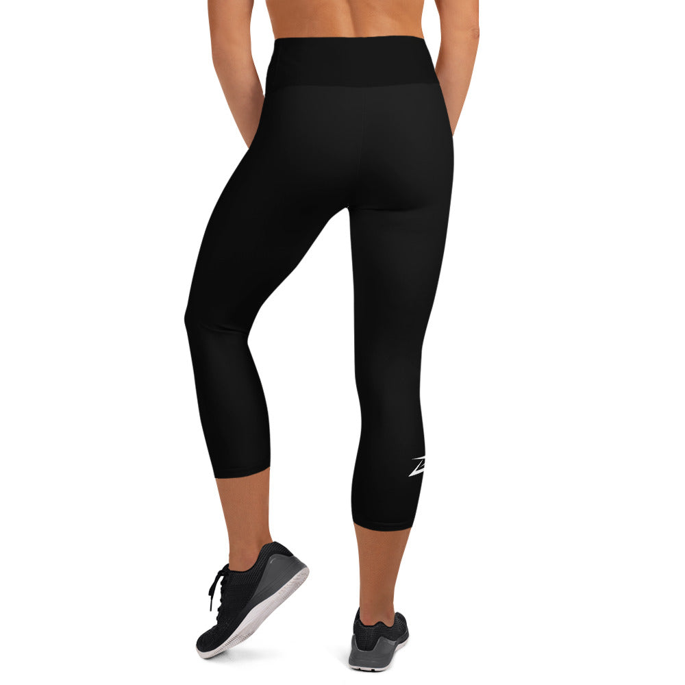 Miami | Yoga Capri Leggings | Black - Bejya