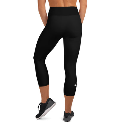 Miami | Yoga Capri Leggings | Black - Bejya