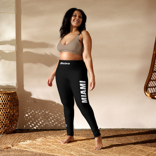 Miami | Yoga Leggings | Black - Bejya