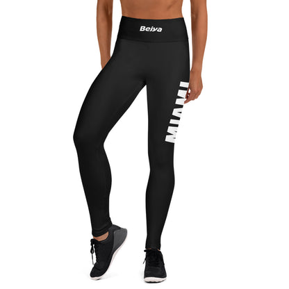 Miami | Yoga Leggings | Black - Bejya