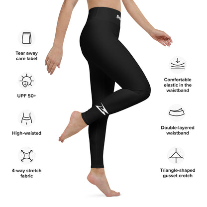 Miami | Yoga Leggings | Black - Bejya