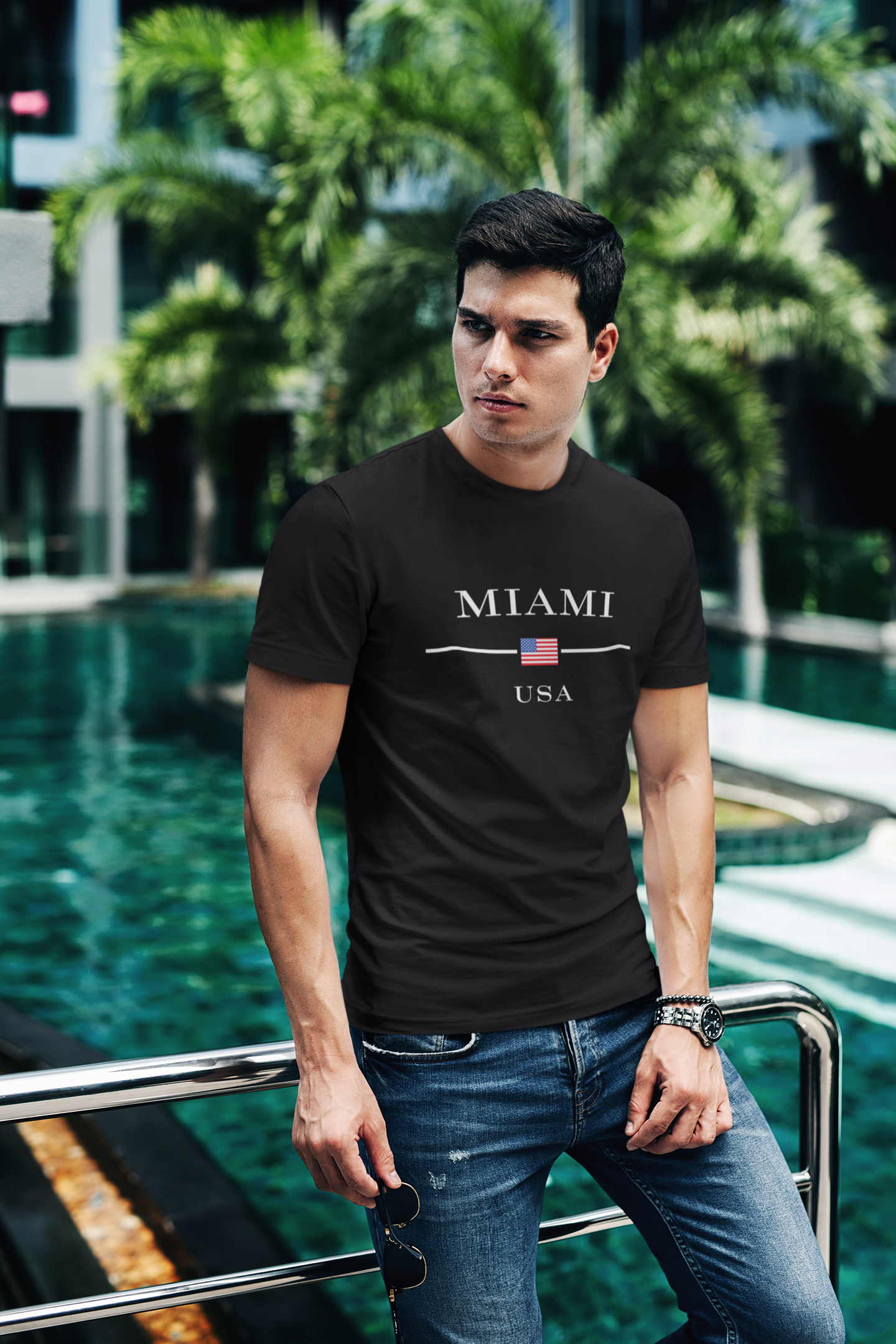 Miami | Men's Short Sleeve T-shirt - Bejya