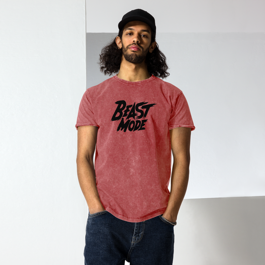 Beast Mode | Men's Denim T-Shirt - Bejya