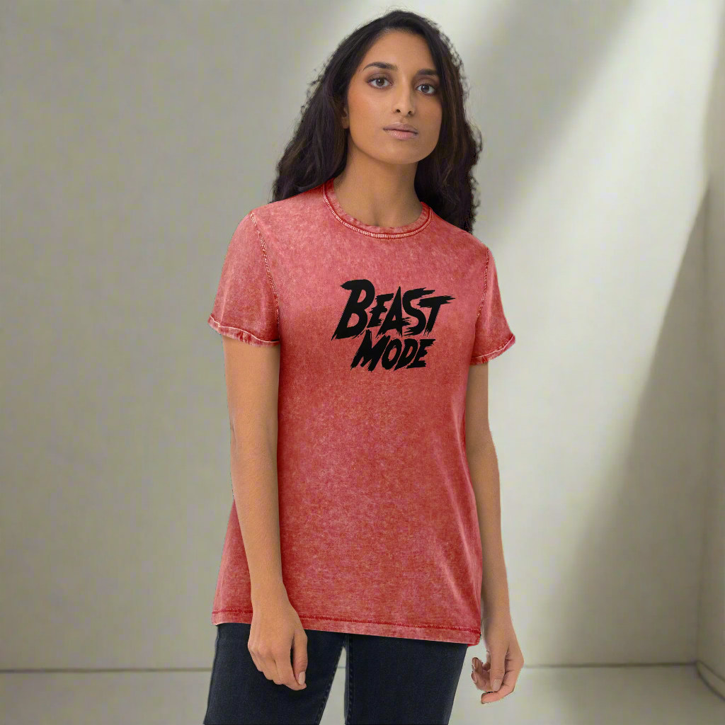 Beast Mode | Women's Denim T-Shirt - Bejya