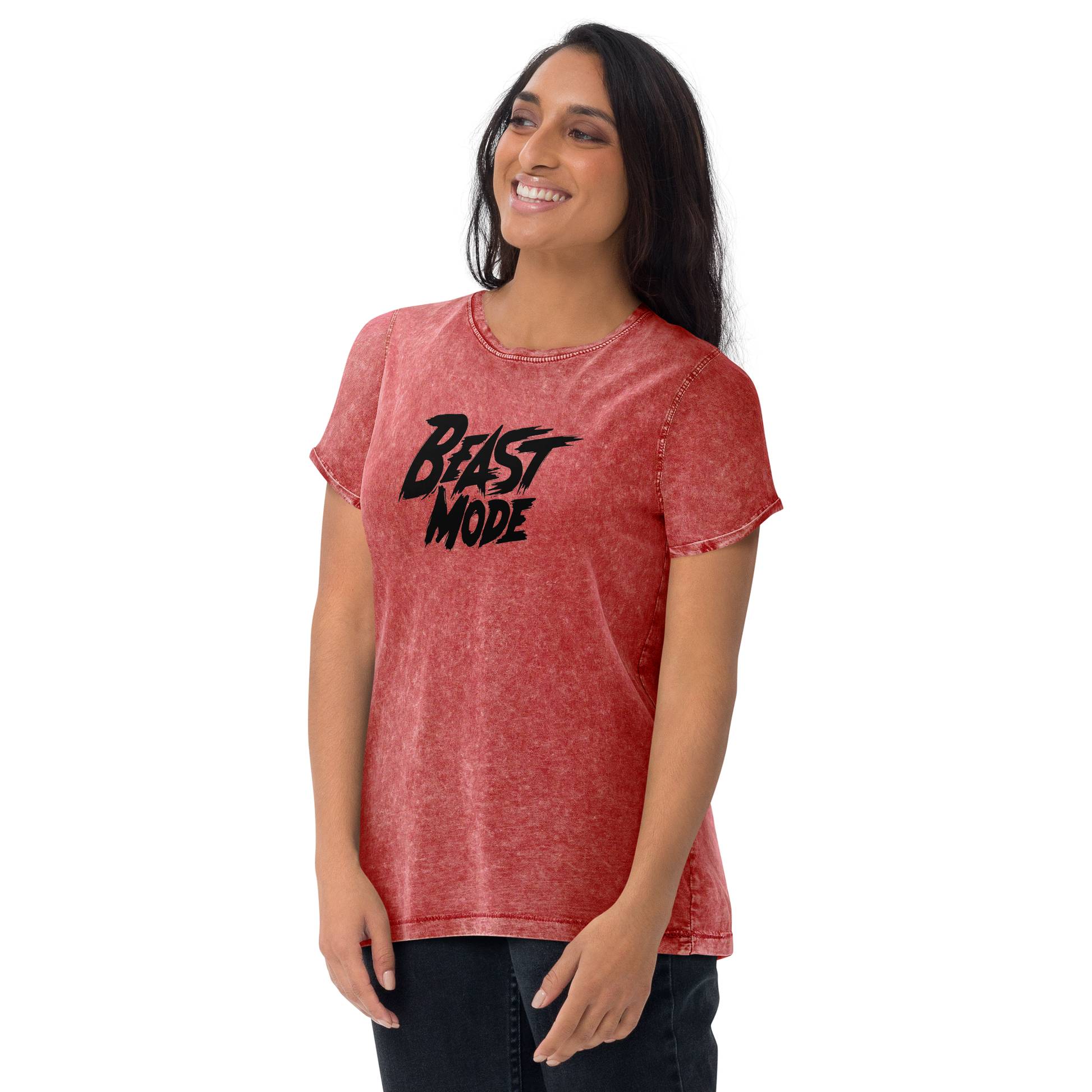 Beast Mode | Women's Denim T-Shirt - Bejya