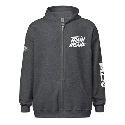 Train Insane | Men's Heavy Blend Zip Hoodie - Bejya