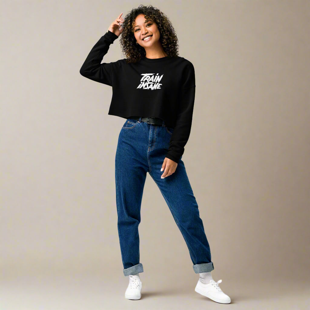 Train Insane | Crop Sweatshirt - Bejya